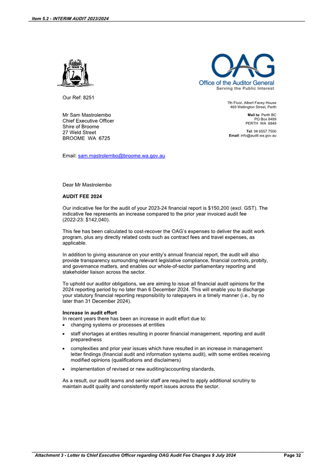 A letter of a company's financial report

Description automatically generated